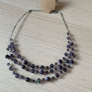 Purple beads necklace, 10$ or 2 for 15$!